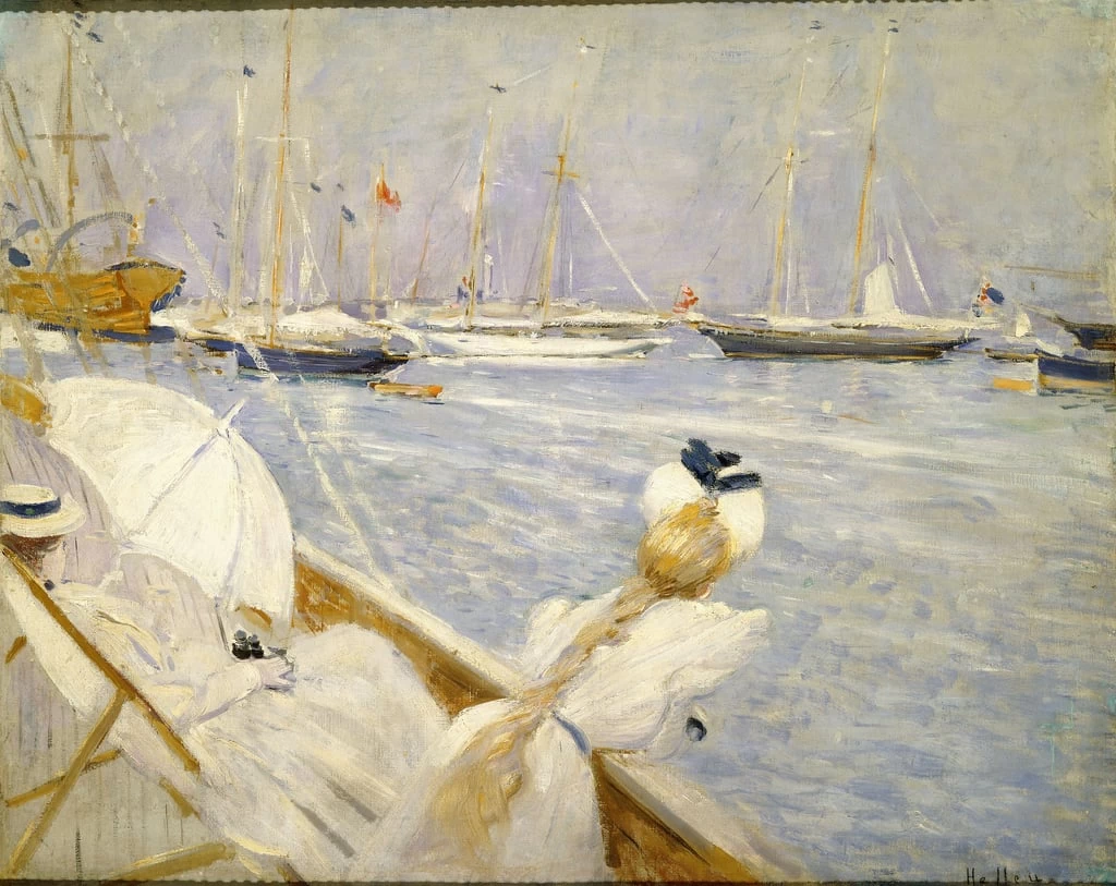 Dora Hugo e la moglie dell'artista